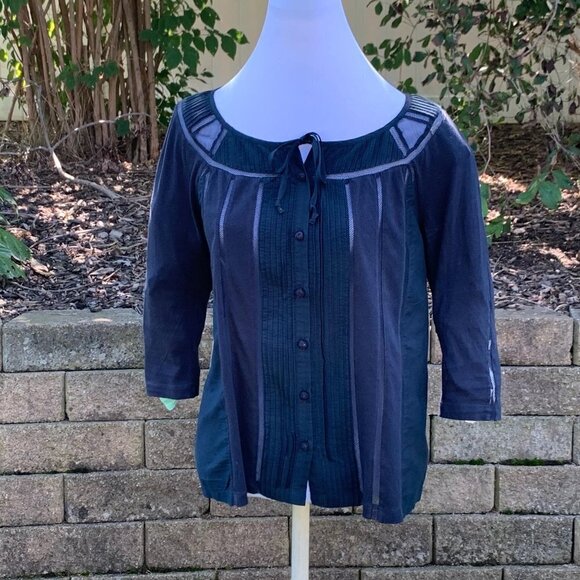 Anthropologie Tops - Anthropologie Delitta Boho Peasant Blouse